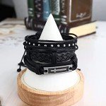 Braided Leather Bracelets for Men and Women
