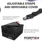 FORTEM Collapsible Car Trunk Organizer - Large Black
