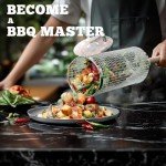 Nesting Grill Baskets with Wooden Handle (2-Pack)