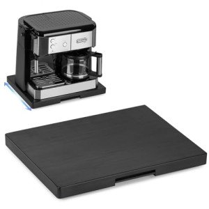 Wooden Sliding Tray for Kitchen Appliances - Black