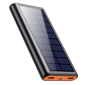 26800mAh Solar Power Bank with LED and USB Ports
