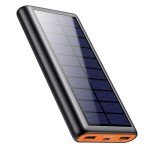 26800mAh Solar Power Bank with LED and USB Ports