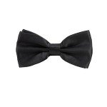 Men's Adjustable Bow Tie and Suspender Set - Black