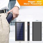 26800mAh Solar Power Bank with LED and USB Ports