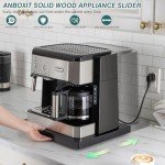 Wooden Sliding Tray for Kitchen Appliances - Black