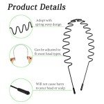 Black Wavy Headbands for All Seasons - 6 Pack