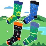 Colorful Funny Golf Socks for Men, Size 43-46