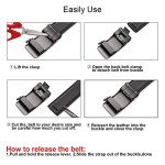 Men's Adjustable Leather Belt with Gift Box