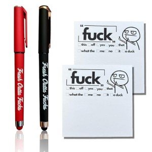 Funny Notepad and Pen Set for Gag Gifts