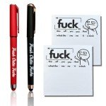 Funny Notepad and Pen Set for Gag Gifts