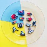 Hockey Charms for Crocs and Bubble Slides