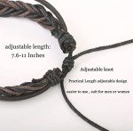 Men's Black Skull Leather Bracelet Set - 16 Pieces