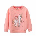 Toddler Girls Unicorn Cotton Sweatshirt - Pink 2/5T