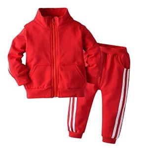 Boys Girls Athletic Outfit Set with Pockets