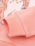 Toddler Girls Unicorn Cotton Sweatshirt - Pink 2/5T