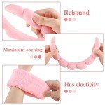 Pink Spa Headband and Wrist Washband Set