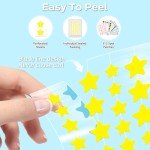 Colorful Hydrocolloid Star Spot Covers - 312 Count