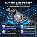 Bluetooth 5.3 Wireless Earbuds with 40Hrs Playtime