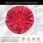 2-Pack Large Satin Sleep Bonnet Set