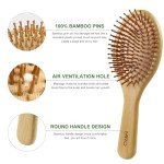 Bamboo Hair Brush Set for All Hair Types