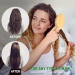 Bamboo Hair Brush Set for All Hair Types