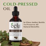 Organic Cold-Pressed Castor Oil 60mL Glass Bottle