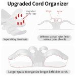 6-Pack Clear Cord Organizers for Kitchen Appliances