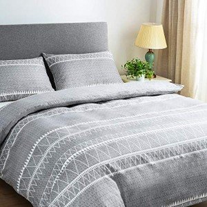 Lekesky Queen Size Microfiber Duvet Cover Set