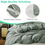 FANSTIVE Queen Size Cotton Bedding Set – Sage Green