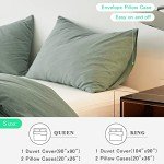 FANSTIVE Queen Size Cotton Bedding Set – Sage Green