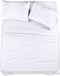 Cozy Microfiber Queen Bedding Set - White