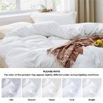Bedsure Soft White Queen Duvet Cover Set