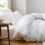 Bedsure Soft White Queen Duvet Cover Set
