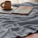 Grey Queen Fleece Blanket - Cozy Plush Warmth