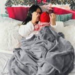 Grey Queen Fleece Blanket - Cozy Plush Warmth