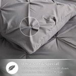 Queen White Pinch Pleat 8-Piece Comforter Set