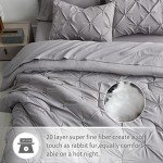 Queen White Pinch Pleat 8-Piece Comforter Set