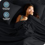 Bare Home 1800 Microfiber Hypoallergenic Bed Sheet Set, Queen