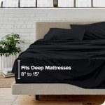 Bare Home 1800 Microfiber Hypoallergenic Bed Sheet Set, Queen