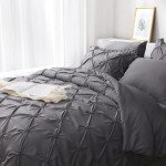 JOLLYVOGUE 7-Piece Dark Grey Comforter Set