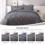 JOLLYVOGUE 7-Piece Dark Grey Comforter Set