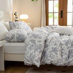 Floral Microfiber Bedding Set, Queen Size