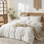 LIFETOWN 100% Cotton Lightweight Duvet Cover Set