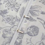 Floral Microfiber Bedding Set, Queen Size