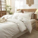 LIFETOWN 100% Cotton Lightweight Duvet Cover Set