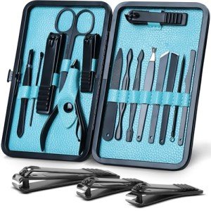 15-in-1 Stainless Steel Manicure Pedicure Set