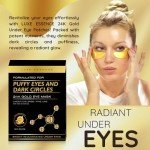 24K Gold Under Eye Masks - 20 Pairs
