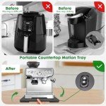 Bamboo Rolling Tray for Coffee Makers and Appliances