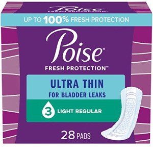 Poise Ultra Thin Light Absorbency Incontinence Pads - 28 Count