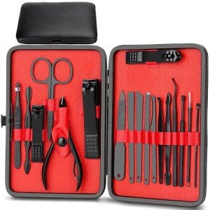 18-in-1 Professional Nail Care Set with Travel Case